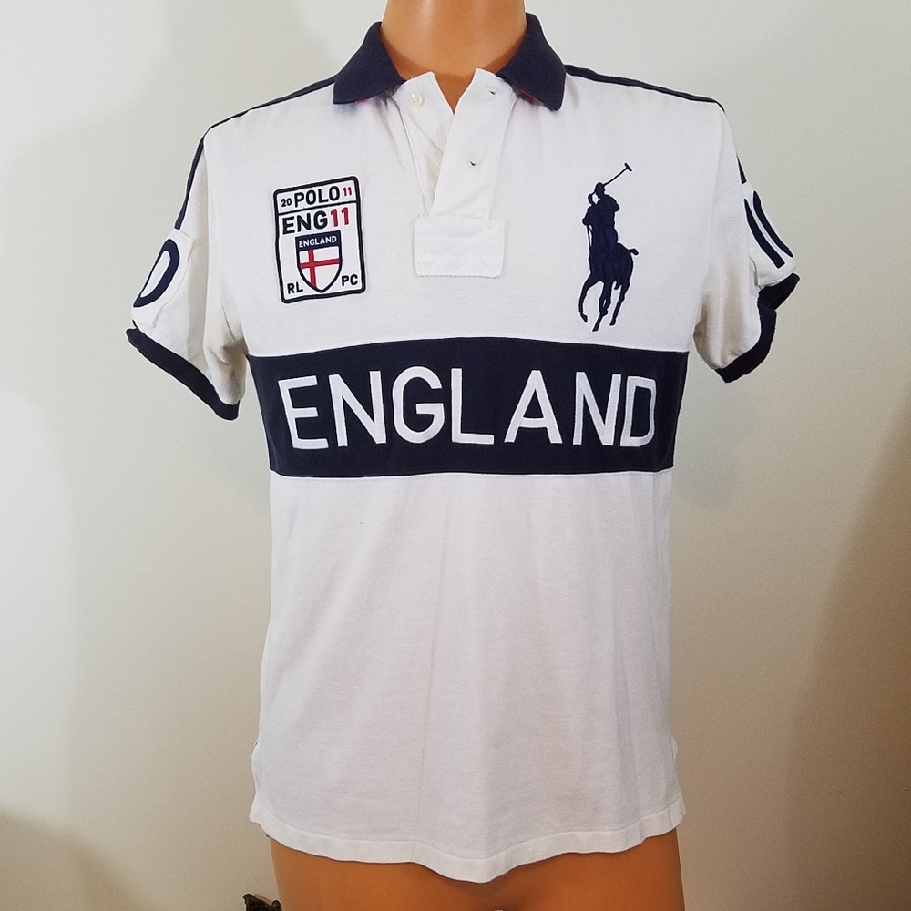 Ralph Lauren Polo Rugby Shirt England #10 Sz Med